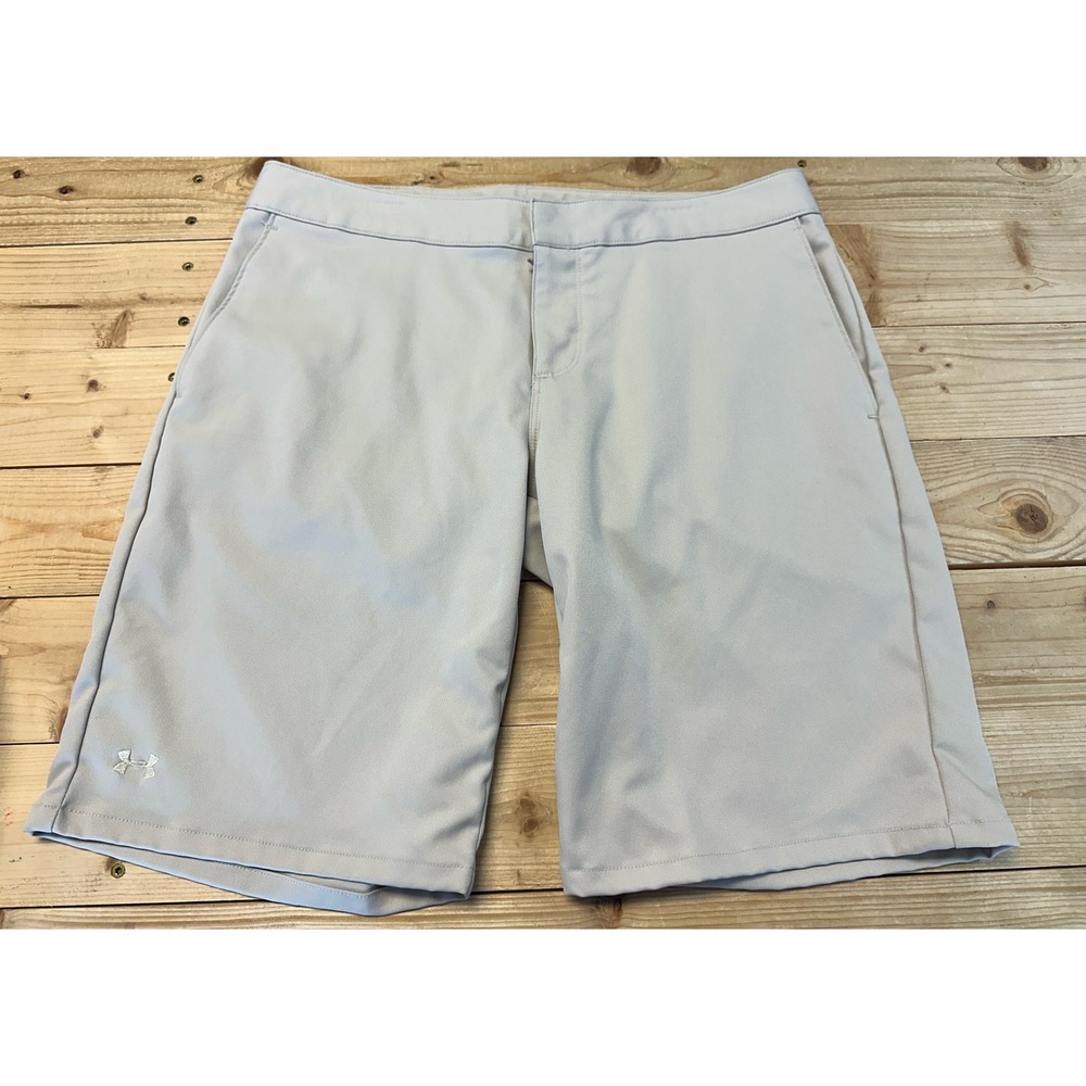 Under Armour Performance Golf Shorts Lightweight Khaki Sz 10